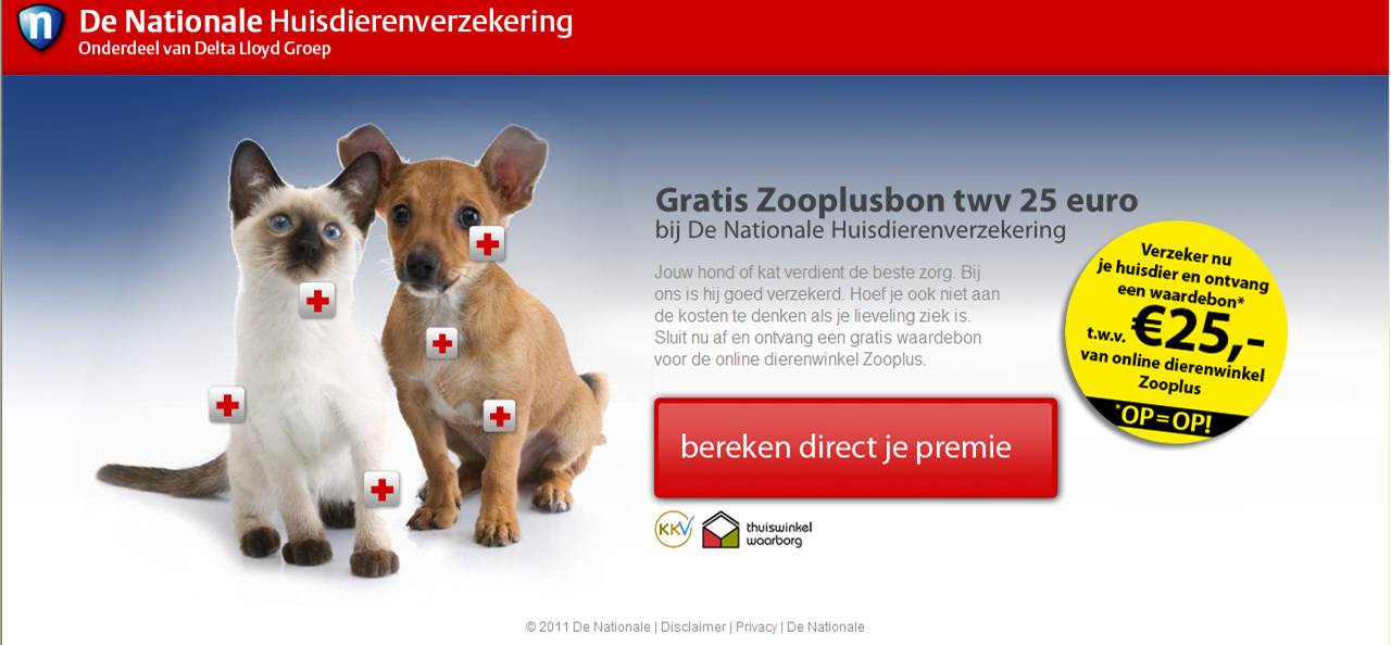 Samenwerking Zooplus en de De Nationale huisdierenverzekering