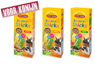 Nieuw! Hope Farms KnabbelSticks konijn