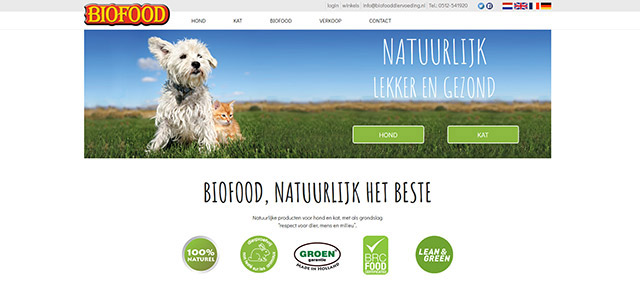 Nieuwe website voor BIOFOOD